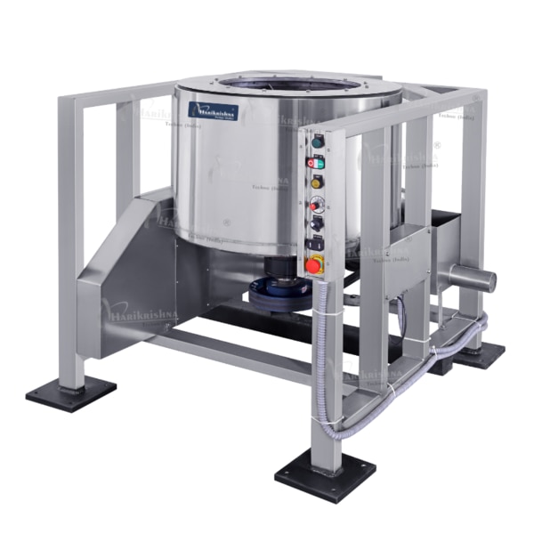 DR-2 centrifuge dryer is a machine that uses centrifugal force to remove excess liquid, such as water, oil. It operates by spinning a drum containing the wet material at high speeds. Spinning: A motor spins the basket at high speeds, creating centrifugal force.Drainage: The separated liquid is collected and drained.Continuous Dryers: For high-volume processing with continuous feeding and removal of material.Tilting Type Centrifugal Dryers (Hydro Extractors): Allow for easy unloading of dried material by tilting the drum.Food Processing: Drying washed vegetables, fruits, and fried snacks.Fast Drying Times: High-speed spinning quickly removes liquid.