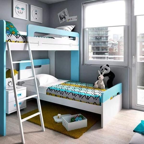 Modern Kids Room Bunk Bed Design – Functional & Fun Interior Ideas in ChennaiLooking to transform your child’s bedroom into a playful and space-saving haven? This Modern Kids Room Bunk Bed Design is the perfect blend of function, color, and comfort. Designed to optimize space, this stylish bunk bed setup in calming blue and white tones is ideal for apartments and urban homes. With added storage, playful patterns, and a dedicated ladder for safe climbing, this room ensures both fun and functionality for growing kids.Perfect for homes in Chennai, this layout features a sleek window-side view, smart toy storage, and matching modern décor that appeals to both kids and parents. Whether you’re planning a room for siblings or need a guest-ready kids’ space, this design ensures comfort without compromising on style.Key Features of This Kids Room Design:• Space-Saving Bunk Bed with Safety Railings• Bright Blue & White Finish for Vibrant Aesthetics• Ideal for 2 Kids or Sleepovers• Comfortable Mattress and Soft Lighting Ambience• Soft Flooring with Toy Organizers• Easy-to-Climb Ladder for Safety• Modern European Styling with Maximum Utility📍 Service Areas:We offer interior design and furnishing services in Chennai including Velachery, Adyar, T. Nagar, Porur, OMR, and Tambaram.We also serve Coimbatore, Madurai, Trichy, Salem, Bangalore, and Pondicherry.Our services are available across Tamil Nadu and other Indian states as well.💡 Visit: smarthomeindia.in📞 Call: 9655006069 | 9655006409
