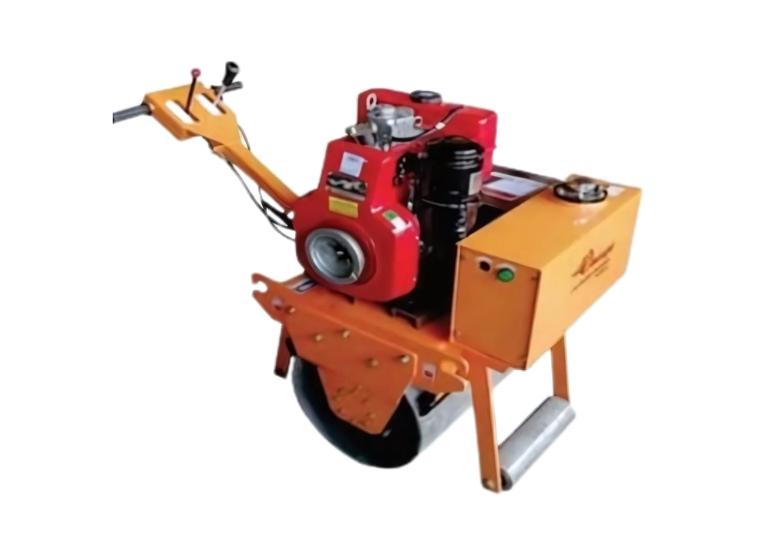 Single Drum Walk Behind Vibratory Roller Manufacturers & Suppliers in Ahmedabad, Gujarat, India | BuildCons.With the expertise of our skilled engineers, we offer a wide range of Mini Vibro Rollers designed for optimum performance, low maintenance, and easy operation. Our rollers are available in various grades, dimensions, and specifications to meet diverse customer needs, and we ensure that all products are defect-free before delivery.Walk Behind Vibratory Rollers (Single Drum)Model: RL – 600D (Single Drum)Technical Specifications:Engine (Diesel): Honda GX160 5.5 HPVibratory Frequency: 70 HzGrade Ability: 30%Centrifugal Force: 15 kNWater Tank Capacity: 17 LDrum Size (Dia x W): 425 x 600 mmMax Traveling Speed: 0-3 km/hTransmission System: HydraulicWeight: 325 kg (approx.)Key Features:High Performance with Honda GX160 engine for powerful compactionHydraulic Transmission for smooth operation and easy maneuverabilityEffective Centrifugal Force of 15 kN for consistent and efficient compactionCompact Design for use in tight spaces and small to medium-sized projectsLow Maintenance and durable, ensuring long-lasting performanceOur Walk Behind Vibratory Rollers (Single Drum) are designed for superior compaction performance in construction, roadwork, and other applications. With their compact size, efficient engine, and easy operation, they are the perfect solution for smaller compaction tasks.For more details or to place an order, contact us today!