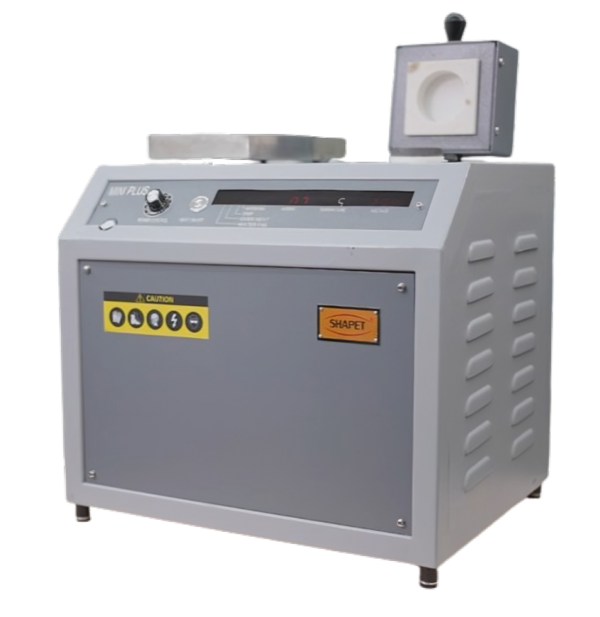 The Mini+ by Shapet Induction Pvt Ltd is a compact, efficient, and elegantly designed induction melting machine, engineered specifically for jewelry showrooms and small-scale melting operations. With user-friendly features and reliable performance, the Mini+ allows jewelers to demonstrate melting processes live in front of customers adding a unique and engaging showroom experience.Key Features:Compact & Sleek Design : Fits easily in any showroom without occupying much space.Fast & Efficient Melting : Quickly melts precious metals like gold, silver, and platinum with minimal loss.Easy Operation : Intuitive controls for smooth handling by showroom staff.Clean & Safe : Induction technology ensures a flameless, smoke-free, and safe working environment.Elegant Presentation : Enhances customer engagement by allowing live demonstrations.Low Power Consumption : Designed for energy efficiency and daily showroom use.