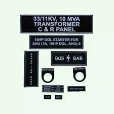 PANEL NAME PLATES / LEGEND/ STICKERS