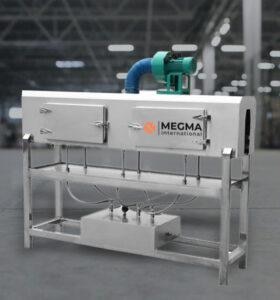 Megma International is one of the market leaders engaged in manufacturing and supplying a wide range of  Shrink Tunnel (Heat Based). These products possess automatic operation, when synchronized with a shrink sleeve applicator.Megma International’s Automatic Steam Shrink Tunnel Machine is a powerful, efficient, and cost-effective solution for precise shrink labeling applications. Whether you're in food, beverage, pharmaceuticals, cosmetics, or chemicals, this machine ensures superior packaging quality with high-speed performance. A steam shrink tunnel is a specialized packaging machine designed to apply heat through steam to shrink PVC, PET, OPS, and PLA shrink sleeves tightly around containers. It ensures a smooth, wrinkle-free, and uniform application of shrink labels, making it ideal for industries steam shrink sleeve machine available customized as per customer’s bottle and sleeve sample.