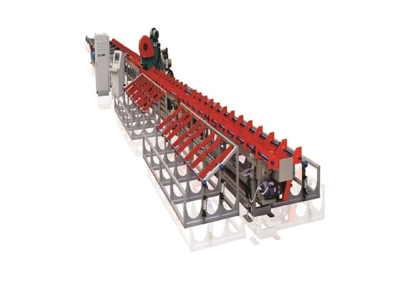 Rebar Shear Line Machine Manufacturer & Suppliers in India | BuildCons.Our Rebar Shear Line Machines are designed to deliver precise, efficient, and long-lasting rebar processing. Ideal for construction, infrastructure, and transportation projects, these machines offer automatic cutting, storage, and delivery of rebar with minimal waste.Rebar Shearing Machine BUILD-120Compact and powerful, the BUILD-120 is perfect for cutting various rebar grades into specific lengths.Key Specs:Cutting Capacity: 1,200 [kN]Conveying Speed: 50 [m/min]Cutting Speed: 20 [times/min]Cutting Length: 750 – 120,000 [mm]Power Consumption: 8 [KW/h]Dimensions: 25,800×3,200×1,750 [mm]Rebar Diameter (Max Tensile Strength 750 MPa): 10-38mmFeatures:Imported PLC & CNC for precisionAutomatic Clamping Device6-level Storage RackBi-side Discharge systemControl systems: Siemens, Mitsubishi, PanasonicRebar Shear Line GJW0816The GJW0816 is a compact, high-performance rebar processing line for handling long rebar lengths and high-cutting demands.Key Specs:Conveying Speed: 60 [m/min]Cutting Speed: 16 [cycles/min]Cutting Length: 800 – 12,000 [mm]Power Supply: 415V – 50HzInstalled Power: 17 [KW]Features:Bundle Load Capacity per terraceBar Lengths up to 12 metersPneumatically Operated Curved Arms for efficient loadingRoller-Type Central ConveyorFor more details or to place an order, feel free to contact us!