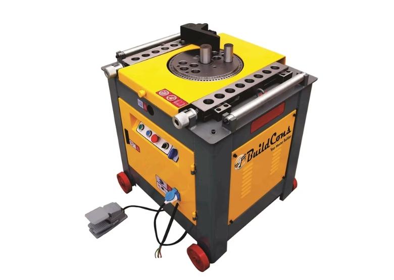 Rebar Bending Machine 32mm Manufacturer & Suppliers in India | BuildCons.BuildCons Pvt Ltd presents the BUILD-42 Automatic Bar Bending Machine, designed to efficiently bend steel rebar up to 32 mm. This fully automatic machine is ideal for both small and large-scale construction projects and offers superior performance and safety features.Technical Specifications:Model: BUILD-42Bending Capacity: Up to 32 mm rebarPlate Diameter: 360 mmBending Speed: 10-20 r/minMotor Power: 3 kW (4 HP)Voltage: 415 VMotor Speed: 1440 r/minWeight: 320 kgType: Fully Automatic Bar Bending MachineKey Features:Cost Efficient: Maximizes production efficiency while reducing operating costs.Reduces Manpower: Fully automatic operation minimizes the need for manual labor.Reduces Cost: By speeding up the process and reducing labor costs, this machine helps cut overall project expenses.Saves Time & Money: The machine’s high speed and automation significantly reduce bending time and enhance productivity.Stable Performance with Safety: The machine is designed for stability, with an electro-magnetic brake for instant stop and return, ensuring user safety.Versatile Bending: Suitable for both small-diameter rebar and as a complementary tool for larger bar bending applications.The BUILD-42 Automatic Bar Bending Machine is a reliable, cost-effective solution for all your rebar bending needs, providing enhanced speed, accuracy, and reduced manual effort for your construction projects.For more details or to place an order, feel free to contact us!