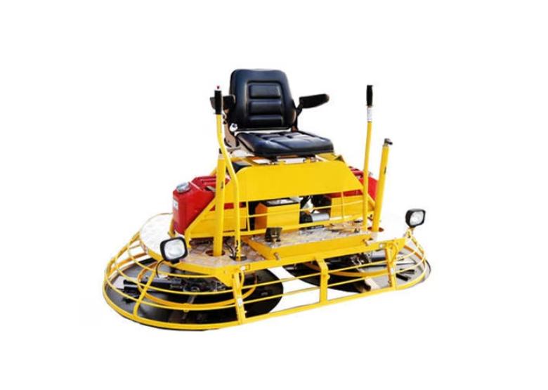 Ride on trowel Manufacturer & Suppliers in India | BuildCons.The FRT 36 Ride-On Trowel from Buildcons is an exceptional machine designed for large-scale floor finishing in construction projects. Known for its powerful performance, this ride-on trowel provides an efficient and smooth trowel finish, making it a preferred choice for professionals. The machine's overlapping troweling pattern ensures consistent and even results, ideal for expansive concrete surfaces.Key Specifications:Model: FRT 36Condition: NewPower Source: ElectricMax Speed: 3600 RPMFuel Tank: 12 LEngine: Gasoline HondaFeatures:Powerful and Dependable: The ride-on trowel is designed to handle large floor areas with ease, providing an exceptional finish.Efficient: Ideal for trowel finishing, especially for large and expansive floors.User-Friendly: Offers easy operation for the operator, enhancing productivity and reducing operator fatigue.Cost-Effective: Available at highly competitive prices, ensuring you get excellent value for your investment.The FRT 36 Ride-On Trowel offers superior performance, reliability, and a smooth finish for large concrete floors, making it an essential tool in the construction industry.For more details or to place an order, feel free to contact us!