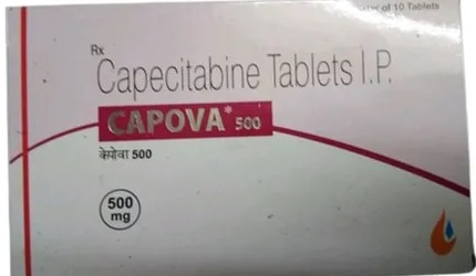 Capecitabine Tablets IP 500 mg₹ 500/StripeGet Latest PriceMinimum Order Quantity: 5 StripePackaging Size	10*10Form	TabletItem Name	Capova 500Usage	CancerPackaging Type	BoxEstablished as a Partnership firm in the year 2017 at Mira Road (Mumbai, India), we “Shree Guru Pharma” are a leading Wholesale Distributor of a wide range of Pharmaceutical Injection, Pharmaceutical Tablets, Meropenem Injections, etc
