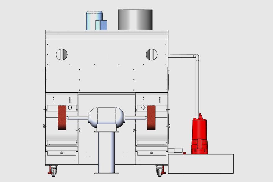 Wet Type Polishing Machine Manufacturers & Suppliers in India.Innovative Technologies presents a premium Wet Type Polishing Machine, engineered for efficient and precise surface finishing across various industries. Built with a robust SS304 stainless steel body and featuring dual-side polishing capability, this machine ensures long-lasting performance and superior results.We specialize in manufacturing custom machines as per client requirements, ensuring complete satisfaction and precision for every application.Product DescriptionTechnical Details:•	Machine Body: SS304 Stainless Steel•	No. of Polishing Machines: Both Side Operation•	Polishing Machine RPM: 2800•	Brush Size: Diameter 300 x 100 mm•	Polishing Machine Motor: 3 H.P. Double End•	Coolant Pump: 1 H.P.•	Dust Collector: 3 H.P.•	Electrical Panel: In-Built•	Machine Dimensions (L x B x H): 2300 x 2000 x 2000 mmApplications•	Stainless steel sheets and flat surfaces polishing•	Cookware and kitchenware surface finishing•	Automotive parts and aerospace components polishing•	Hardware tools and fabrication units•	Non-ferrous metals like aluminium and brass polishing•	Dies, molds, and other industrial applicationsCustomer Benefits•	Dual-side polishing system for enhanced productivity•	High-speed operation with precision finishing at 2800 RPM•	Corrosion-resistant SS304 stainless steel construction•	Integrated dust collection system for cleaner workspaces•	Efficient cooling system for extended operation•	Built-in electrical panel for smooth, safe control•	Tailor-made machines to meet your unique industrial requirementsLeading Exporters and Manufacturers from IndiaAs one of the trusted Wet Type Polishing Machine manufacturers and exporters from India, Innovative Technologies delivers reliable and high-performing machines across the globe. Our focus is on innovation, quality, and complete client satisfaction.Important Note:We make custom machines as per client requirements.Contact Innovative Technologies today for advanced surface finishing solutions tailored to your specific needs.