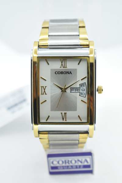 Presenting our Gold Two-Tone Plated Men's Wrist Watch, a harmonious blend of luxury and practicality. The combination of gold and silver tones in the case exudes a refined yet versatile charm, enhanced by the inclusion of a day and date function for added functionality. Elevate your style with this exceptional timepiece, where opulence meets usefulness, resulting in a statement of sophisticated masculinity that's as elegant as it is practical.