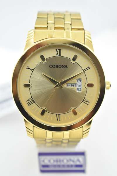 Gold plated Mens Wrist Watch, this luxury watch is perfect for the person who likes to stand out in a crowd.