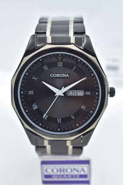 Introducing our Black Two-Tone Plated Men's Wrist Watch, a fusion of bold aesthetics and practicality. The sleek black-plated case adorned with two-tone accents creates a captivating contrast, while the day and date functions add convenience to your daily routine. Elevate your look with this exceptional timepiece, where modern design meets useful features, making a statement of confident masculinity that's as stylish as it is functional.