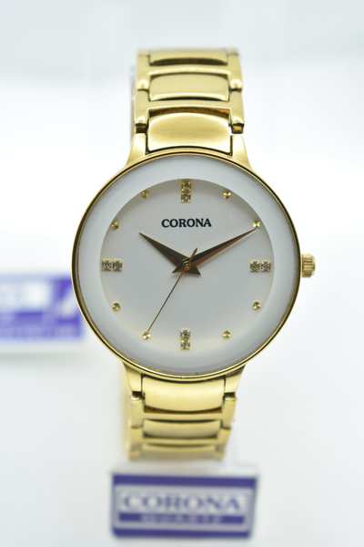 Introducing our Gold Plated Women's Wrist Watch, a fusion of luxury and precision. The lavish gold-plated case encircles a captivating pink dial, powered by Japanese movement for impeccable accuracy. Elevate your elegance with this stunning timepiece, where opulence meets reliability in a statement of refined femininity.