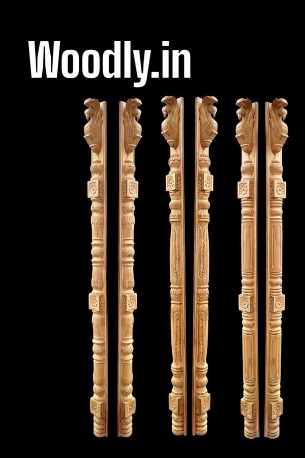 wooden carving old Pillars brand mbk wood size 8ft height 6.8.10.12. square
