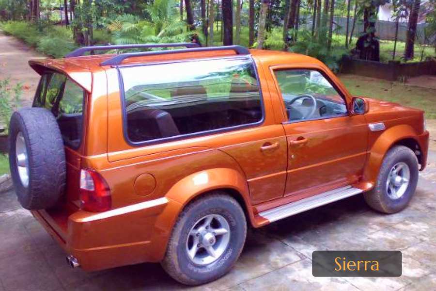 The Tata Sierra has been given a fresh upgrade with new seat covers, door pads, and a revamped rooftop. The seat covers are crafted from premium materials, offering enhanced comfort and a modern look. Matching door pads complement the interior, adding a touch of elegance and durability. The rooftop has also been refurbished, providing a cleaner, more refined appearance inside the cabin. Overall, these upgrades breathe new life into the classic Sierra, blending vintage charm with modern comfort.