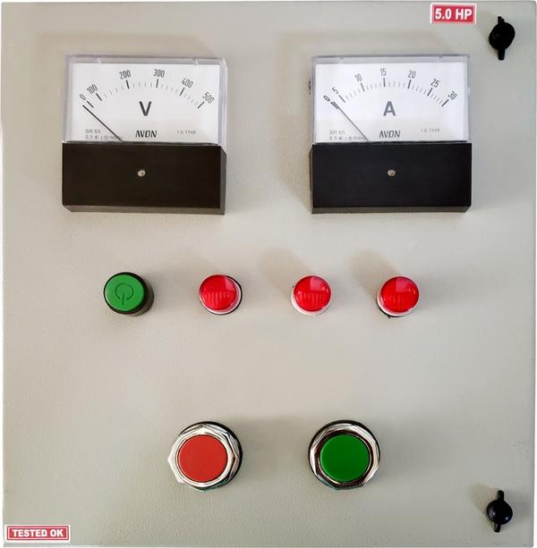 FEATURES→ Well Qualified Controller for Trouble Free Operation.→ High Mechanical & Electrical Durability.→ All Connections Provide Proper Installation.→ Qualified & Tested Capacitors to improve the Motor Winding Life.→ LED Display available in Digital Panels→ Manual & Semi Auto Panels are Available.SPECIFICATIONSMCB Range: 10 Amps to 32 AmpsRated Operational Voltage: 150V-230VContactor: 2 Pole, 4 Pole