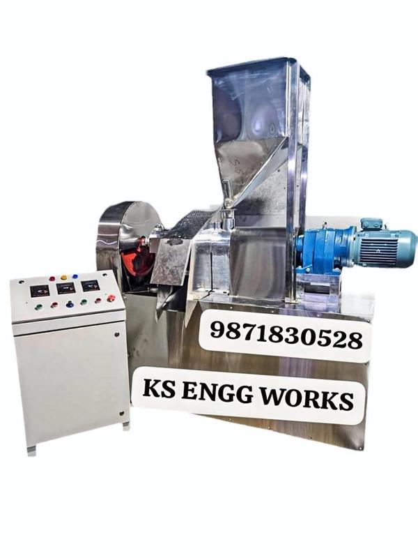 Kurkure Extruder Machine by KS Engineering WorksKS Engineering Works, based in Noida, is a leading manufacturer of high-performance Kurkure extruders,Kurkure Machine, designed to meet the growing demands of the snack food industry. Our extruders are the ideal solution for producing crispy, flavorful, and high-quality Kurkure snacks with efficiency and precision.The Kurkure Machine, Kurkure extruder is a specialized machine used to create unique puffed and crunchy snacks through an advanced extrusion process. Our extruders ensure consistent product texture and shape, providing perfect Kurkure snacks every time. Designed with precision and durability in mind, our machines can handle continuous production while maintaining superior quality.Key features of our Kurkure extruders Kurkure Machine,include: • Durable Design: Built with high-grade materials to ensure longevity and minimal maintenance. • Efficient Performance: Delivers high output with low energy consumption, making it cost-effective for large-scale production. • Customizable Outputs: Allows for the production of various shapes and sizes of Kurkure to suit market trends and customer preferences. • Ease of Use: User-friendly controls and easy-to-clean components make the extruder ideal for food processing units.At KS Engineering Works, we are committed to providing innovative solutions to the snack industry. Our Kurkure extruders, Kurkure Machine are engineered to meet global standards, ensuring reliability and consistent performance. Whether you’re an established snack manufacturer or a new entrant to the market, our extruders are designed to add value to your business.Contact KS Engineering Works today for top-notch Kurkure Machine, Kurkure extruders and take your snack production to the next level!