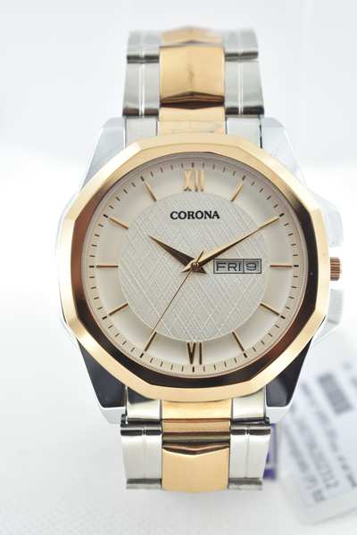 Presenting our Rose Gold Plated Men's Wrist Watch, a harmonious combination of luxury and practicality. The rosegold-plated case exudes sophistication, while the day and date functions add convenience to your daily life. Elevate your look with this exceptional timepiece, where opulence meets usefulness, resulting in a statement of refined masculinity that's as stylish as it is functional.