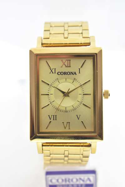 Presenting our Gold Plated Men's Wrist Watch, a n icon of sophistication and practicality. The luxurious gold-plated case encases a striking golden dial, while boasting day and date functions for added convenience. Elevate your style with this exceptional timepiece, where opulence, functionality, and precision unite to create a statement of refined masculinity.