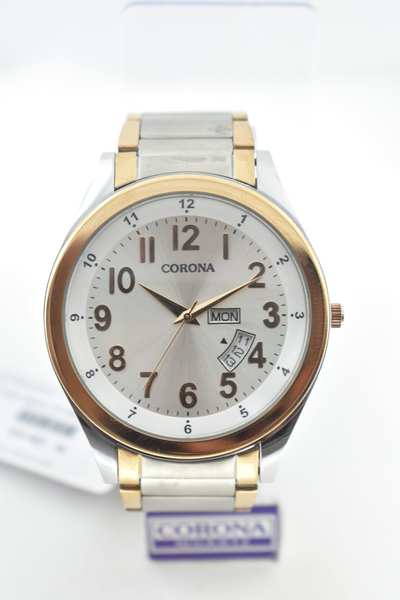 Introducing our Rose Gold Two-Tone Plated Men's Wrist Watch, a harmonious fusion of elegance and practicality. The luxurious rose gold-plated case adorned with two-tone accents exudes a refined charm, further enhanced by the inclusion of day and date functions for added convenience. Elevate your style with this exceptional timepiece, where opulence meets usefulness, resulting in a statement of confident masculinity that's both sophisticated and versatile.