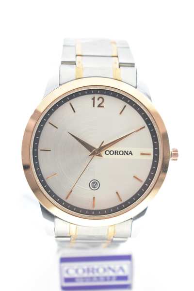 Introducing our Rose Gold Two-Tone Plated Men's Wrist Watch, a harmonious fusion of elegance and practicality. The luxurious rose gold-plated case adorned with two-tone accents exudes a refined charm, further enhanced by the inclusion of day and date functions for added convenience. Elevate your style with this exceptional timepiece, where opulence meets usefulness, resulting in a statement of confident masculinity that's both sophisticated and versatile.