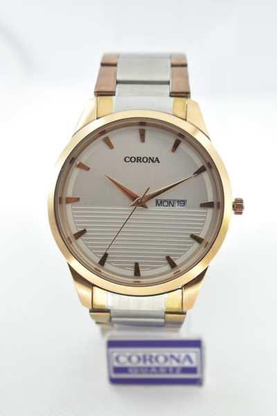 Presenting our Rose Gold Two-Tone Plated Men's Wrist Watch, an exquisite blend of luxury and practicality. The rose gold-plated case adorned with two-tone accents exudes refined charm, further complemented by day and date functions for added convenience. Elevate your style with this exceptional timepiece, where opulence meets usefulness, resulting in a statement of confident masculinity that's both sophisticated and versatile.