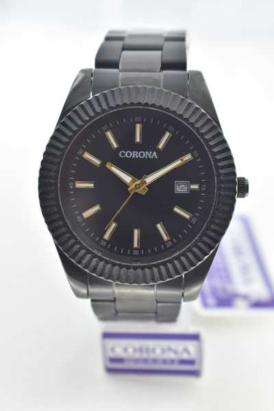 The Black Plated Mens Watch is the perfect accessory for a man's timepiece. This watch has a beautiful stainless steel face with a round stainless steel band. The black face of the watch has a matching stainless steel band. This watch is waterproof and can be submerged up to 50 meters.
