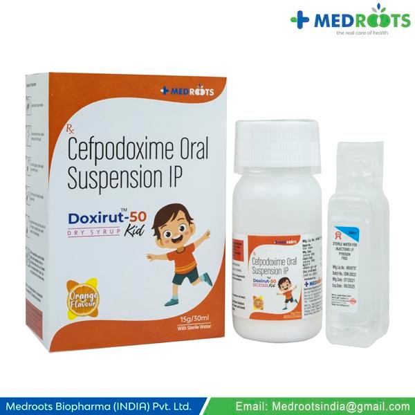 CEFPODOXIME PROXETIL 50 MG DRY. SYP WITH STERILE WATER FORRECONSTITUTION  Cefoprox 50mg Dry Syrup is an antibiotic medicine. It is commonly given to children for the treatment of a wide range of bacterial infections targeting the ears, eyes, nose, throat, lungs, skin, gastrointestinal tract, and urinary tract. It is also effective in treating typhoid fever in children and adolescents.