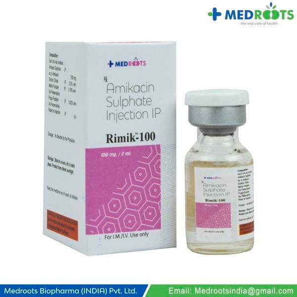 Amikacin injection is used to treat certain serious infections that are caused by bacteria such as meningitis (infection of the membranes that surround the brain and spinal cord) and infections of the blood, abdomen (stomach area), lungs, skin, bones, joints, and urinary tract.