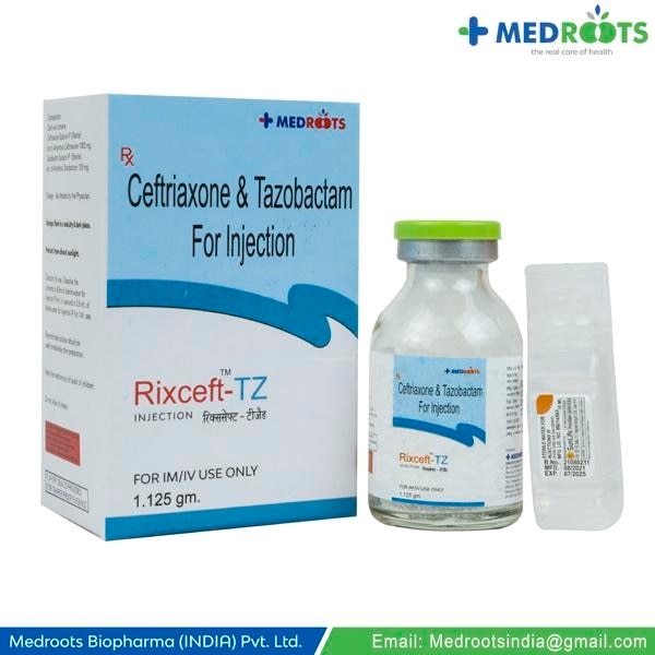 Ceftriaxone+tazobactam belongs to a class of medication called 'antibiotics' used to treat several bacterial infections of the urinary tract, blood, bones and joints, heart, brain, chest, ears, skin, or soft tissues. A bacterial infection is a condition in which harmful bacteria grow in the body and cause infection.