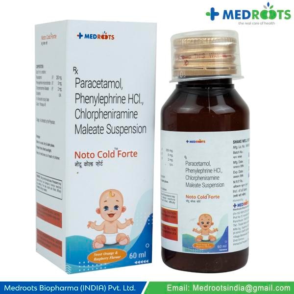 PHENYLEPHRINE HYDROCHLORIDE 5 MG + PARACETAMOL 250 MG +CHLORPHENIRAMINE MALEATE 2 MGChlorpheniramine Maleate+Paracetamol+Phenylephrine is a combination of three medicines: Chlorpheniramine, Paracetamol / Acetaminophen and Phenylephrine. This combination helps to relieve symptoms of cold like runny nose, watery eyes, fever and headache.