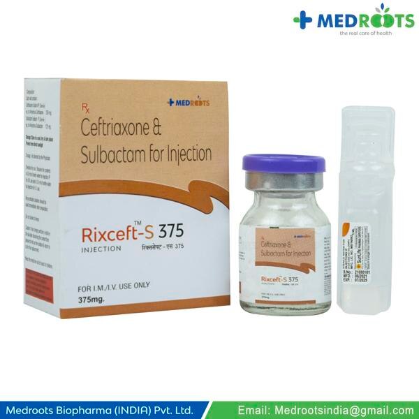CEFTRIAXONE 250 MG + SULBACTAM 125 MG -Sulbactam reduces resistance and enhances the activity of Ceftriaxone against bacteria. Cefbact S 250 mg/125 mg Injection can be used to treat many different bacterial infections such as ear, sinus, throat, lung, urinary tract, skin and soft tissues.