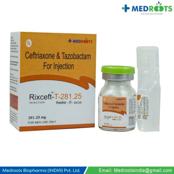 ceftriaxone 250 mg+ 31.25Mg Inj is used to treat bacterial infections. It contains Ceftriaxone and Tazobactum which work by damaging the bacterial cell wall and killing bacteria. In some cases, this medicine may cause side effects such as diarrhoea, rash, abnormal white blood cells and platelet