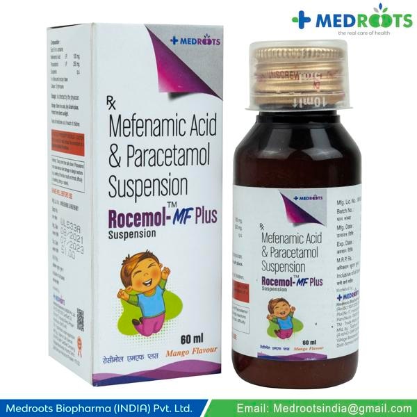 PARACETAMOL 250 MG + MEFENAMIC ACID 100 MG The combination of Mefenamic acid and Paracetamol is used in the management of fever and mild to moderate pain such as headache, toothache, joint or muscle pain and periods pain.
