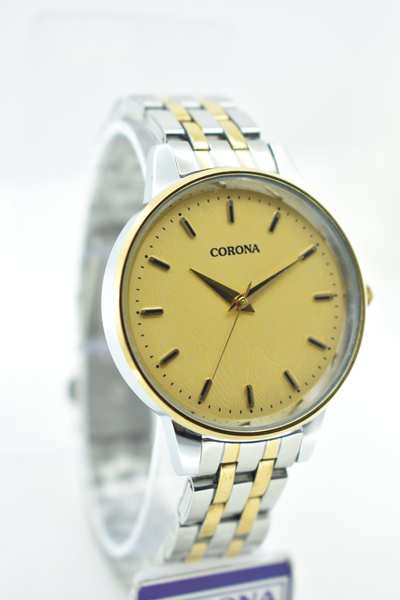 Introducing our Gold Two-Tone Plated Women's Wrist Watch, a harmonious blend of luxury and versatility. The opulent gold-plated case adorned with two-tone accents exudes a refined charm, making a statement that's both classic and contemporary. Elevate your look with this exceptional timepiece, where opulence meets modern design, resulting in a watch that's perfect for adding a touch of sophistication and a hint of contrast to any ensemble.