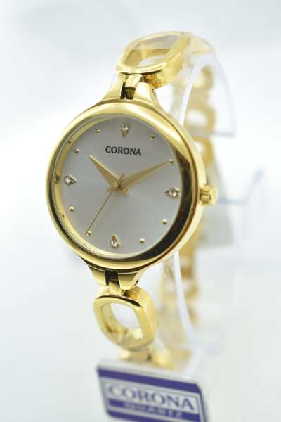 Presenting our Gold Plated Women's Wrist Watch, a testament to elegance and sophistication. The gleaming gold-plated case encircles a stunning dial, reflecting timeless beauty. Elevate your style with this exquisite timepiece, where luxury and grace converge, making a statement of refined femininity.