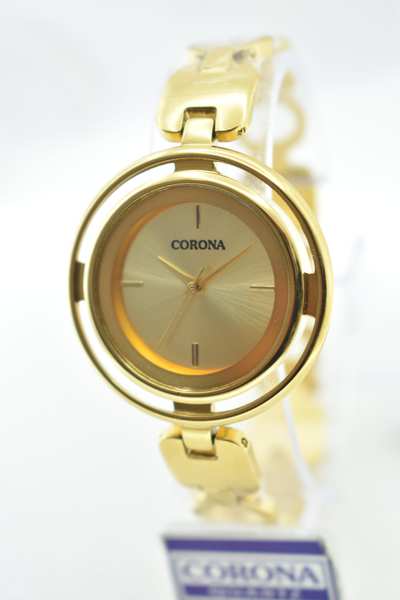 Presenting our Gold Plated Women's Wrist Watch, a testament to elegance and sophistication. The gleaming gold-plated case encircles a stunning dial, reflecting timeless beauty. Elevate your style with this exquisite timepiece, where luxury and grace converge, making a statement of refined femininity.