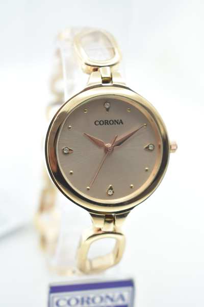 Introducing our Rose Gold Plated Women's Wrist Watch, a fusion of elegance and precision. The rose gold-plated case encases a captivating pink dial, powered by Japanese movement for impeccable accuracy. Elevate your style with this enchanting timepiece, where sophistication meets reliability in a stunning statement of femininity.