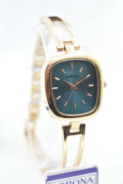 Introducing our Rose Gold Plated Women's Wrist Watch with a Blue Dial, a harmonious blend of elegance and vibrancy. The luxurious rose gold-plated case beautifully complements the captivating blue dial, creating a striking yet graceful aesthetic. Elevate your style with this exceptional timepiece, where opulence meets a refreshing burst of color, resulting in a watch that's perfect for making a statement and adding a touch of glamour to any outfit.