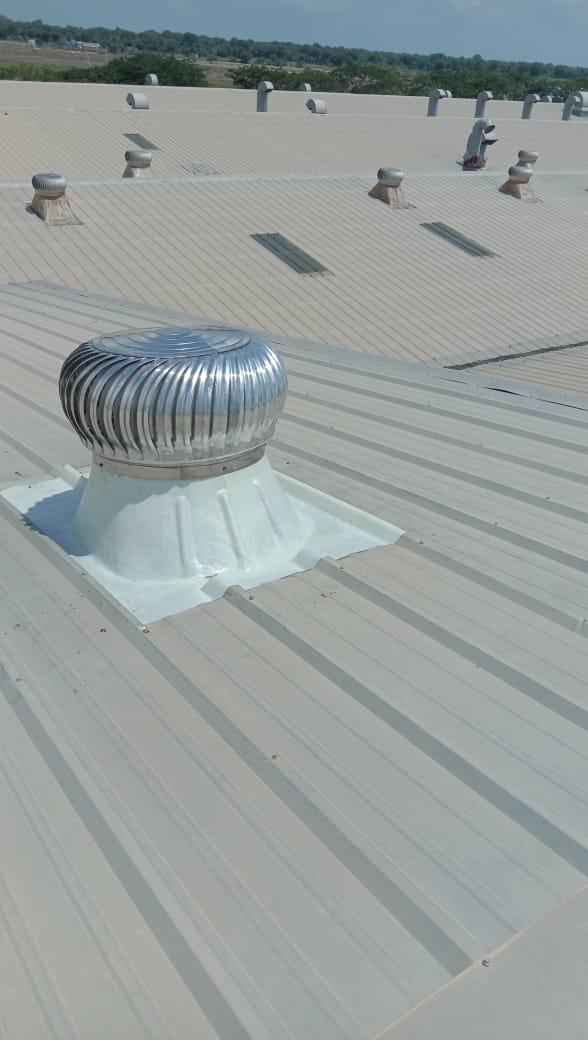 A roof ventilator is a passive ventilation device installed on the roof of a building to facilitate the natural flow of air. It helps expel hot air, humidity, and pollutants from enclosed spaces, promoting a comfortable and healthy indoor environment. Airwell Systems specializes in manufacturing high-quality roof ventilators tailored for industrial applications.