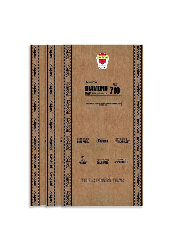 Resistance to Termite and borer, Developed using quad pressed technology, composed of Full red core Made of 100% Eucalyptus, It has composed cores and Gurjan Face, Calibrated Surfaces, Boiling water Resistance upto 6Hrs and MUF Bonded. Guranteed IS 303