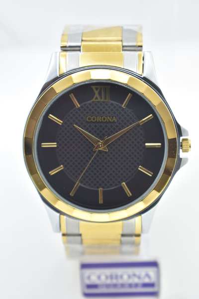 Introducing our Gold Two-Tone Plated Men's Wrist Watch, a harmonious blend of luxury and versatility. The opulent gold-plated case adorned with two-tone accents exudes a refined charm, making a statement that's both classic and contemporary. Elevate your look with this exceptional timepiece, where opulence meets modern design, resulting in a watch that's perfect for adding a touch of sophistication and contrast to your ensemble.