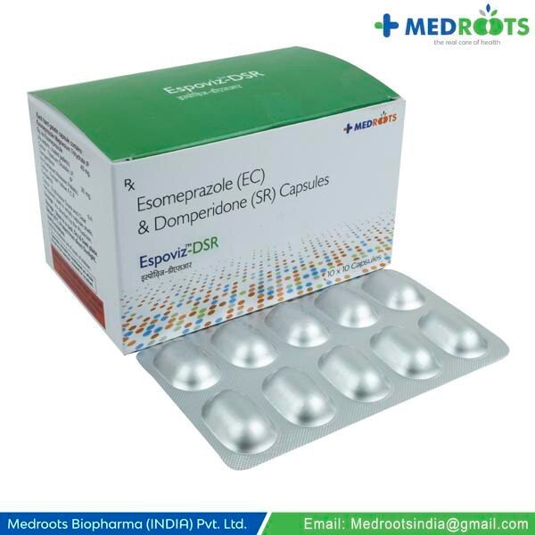 Domperidone+Esomeprazole 30mg/40mg Tablet SR is a prescription medicine used to treat gastroesophageal reflux disease (Acid reflux) and indigestion by relieving the symptoms such as heartburn, stomach pain, or irritation.