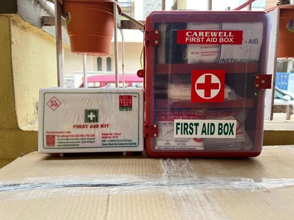 The Carewell First Aid Box is a comprehensive, reliable solution for emergency medical needs at home, office, or while traveling. Compact yet well-stocked, it includes essential supplies like antiseptic wipes, bandages, gauze, scissors, adhesive tape, and pain relievers. Designed for quick access and easy organization, it ensures you can respond promptly to minor injuries, cuts, or burns. Its durable, portable case keeps contents safe and hygienic. Ideal for both personal and professional use, Carewell’s kit emphasizes safety, convenience, and preparedness. With clear labeling and a thoughtful selection of items, it helps users manage everyday health emergencies confidently and efficiently.