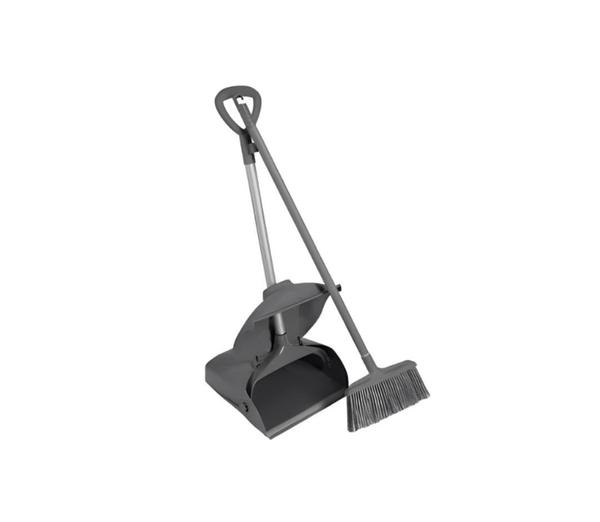 A lobby dust pan is a practical cleaning tool designed for efficient debris collection in commercial and residential spaces. Featuring a long handle, it allows users to sweep without bending, promoting ergonomic comfort. The dust pan’s wide mouth and thin edge ensure easy pickup of fine particles and larger debris alike. Often paired with an angled broom, it is ideal for quick cleanups in lobbies, offices, schools, and retail environments. Many models include a pivoting pan that locks in place or automatically closes, preventing spills during transport. Durable materials like plastic or metal enhance longevity, making it a staple for maintenance tasks.