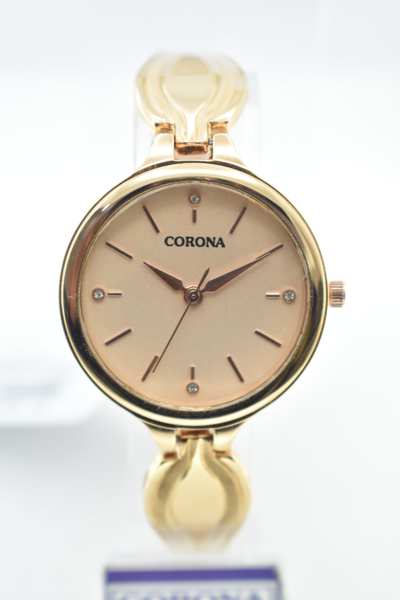 Introducing our captivating Rose Gold Plated Wrist Watch, a fusion of timeless beauty and exceptional performance. Its alluring rose gold-colored dial perfectly complements the metal bracelet, both plated in lustrous rose gold. Powered by Japanese movement, this watch ensures unrivaled accuracy and reliability. Make a statement with this exquisite timepiece, combining elegance, precision, and sophistication in one stunning accessory.
