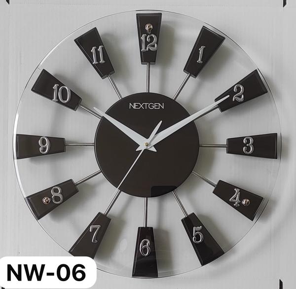Keep track of time in style with our contemporary wooden and glass clock NW-06. Featuring a sleek black dial and a wooden frame, this clock adds a touch of elegance to any space. The quartz clock mechanism ensures accurate timekeeping. Perfect for homes or offices, this clock is a must-have for those who appreciate quality craftsmanship.