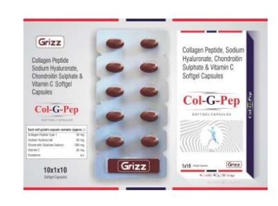 COLLAGEN PEPTIDE SODIUM HYALURONATE CHONDROITINE SULPHATE & VITAMIN C SOFTGEL 