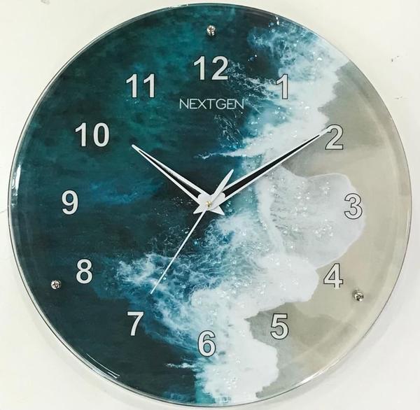 EXCLUSIVE RANGE OF DUAL GLASS WALL CLOCKS WITH RESIN WORK INSIDE.