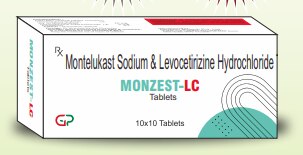 LEVOCETRIZINE 5MG + MONTELUKAST 10MG IN BILAYER TABLETS 