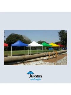 SIZE : 10 x 10 feet / 3 x 3 meter foldable gazebo tent.MATERIAL USED : Top Cover is 100% Waterproof and UV resistant. Polyester Fabric with P.U.Coating.Frame : Metal Frame with Powder coating. TOOL FREE : Heavy Duty and convenient, easy to remove and put in storage, no tool needed. Frame comes fully assembled, so setup takes 2 or 3 minutes by 2 adultsWHAT IS INCLUDED : FRAME, TOP COVER.ADVANTAGES : Foldable, Reusable, Long Lasting, Water-resistant, easy setup. After sales services are available directly with the seller.ATTENTION FOR USE : Although it is a heavy duty tent we advise to not keep it open in harsh weather conditions like winds and rains. There is an option to nail the tent to the ground at the bottom of each leg.WARM TIP : We suggest to close the tent and put it in the box for long lasting usageMULTIPLE USE OCCASIONS : Perfect for shading, conveniently and flexibly decorates gardens, patios, swimming pools, bbq areas, other outdoor events etc. for having a happy time.ALSO : Can be used indoor and outdoor for promotional activities, wedding and events, camping etc. NOTE: PRINTING CHARGES IF ANY WOULD BE EXTRACHARGES INCLUDES GST