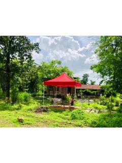 SIZE : 10 x 15 feet / 3 x 4.5 meter foldable gazebo tent.MATERIAL USED : Top Cover is 100% Waterproof and UV resistant. Polyester Fabric with P.U.Coating.Frame : Metal Frame with Powder coating. TOOL FREE : Heavy Duty and convenient, easy to remove and put in storage, no tool needed. Frame comes fully assembled, so setup takes 2 or 3 minutes by 2 adultsWHAT IS INCLUDED : FRAME, TOP COVER.ADVANTAGES : Foldable, Reusable, Long Lasting, Water-resistant, easy setup. After sales services are available directly with the seller.ATTENTION FOR USE : Although it is a heavy duty tent we advise to not keep it open in harsh weather conditions like winds and rains. There is an option to nail the tent to the ground at the bottom of each leg.WARM TIP : We suggest to close the tent and put it in the box for long lasting usageMULTIPLE USE OCCASIONS : Perfect for shading, conveniently and flexibly decorates gardens, patios, swimming pools, bbq areas, other outdoor events etc. for having a happy time.ALSO : Can be used indoor and outdoor for promotional activities, wedding and events, camping etc. NOTE: PRINTING CHARGES IF ANY WOULD BE EXTRACHARGES INCLUDES GST